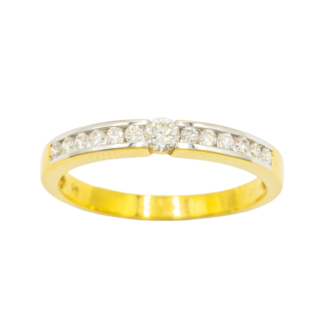 แหวนแถว เม็ดเดี่ยว ฝังสอด