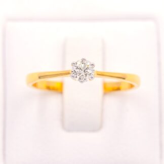 แหวนเพชรเม็ดเดี่ยว 20 ตัง 6 เตย