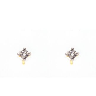 ต่างหูเพชรเม็ดเดี่ยว ข้างละ 5 ตัง