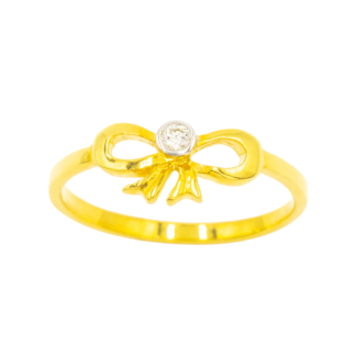 แหวนเม็ดเดี่ยว โบว์ น่ารักๆ