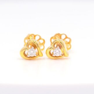 ต่างหูหัวใจเม็ดเดี่ยว ข้างละ 6 ตัง