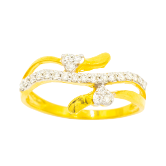 แหวนแถวคลื่นๆ หัวใจ 2 ดวง สวยๆ