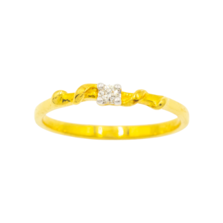 แหวนชูเม็ดเดี่ยว เม็ดยอด 6 ตัง