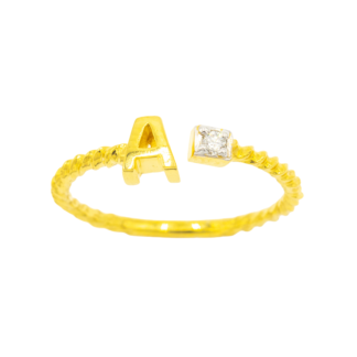 แหวนตัว A ก้านเชือก ทรงแหวนไม่ติดกัน