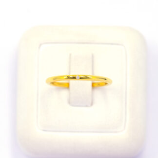 แหวนสไตร์มินิมอล เพชร 1 เม็ด