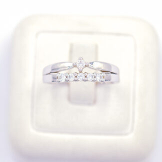 แหวนเงินเม็ดเดี่ยว แถว เงินแท้92.5% เพชร CZ LKM671