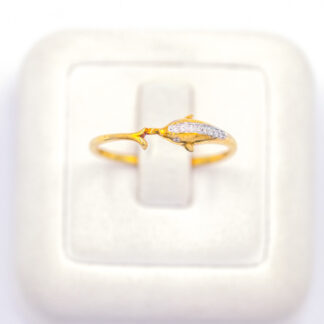 แหวนเงินโลมา เงินแท้92.5% เพชร CZ LKM782