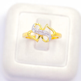 แหวนเงินหัวใจเงิน เงินแท้92.5% เพชร CZ 1LK001