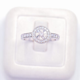 แหวนเงินกังหันเงิน เงินแท้92.5% เพชร CZ LKM705