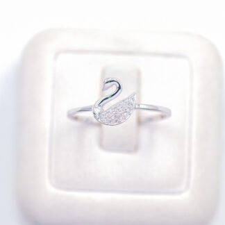 แหวนเงินหงส์ เงินแท้92.5% เพชร CZ LKM678