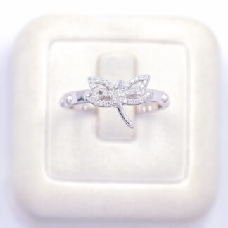 แหวนเงินแมงปอ เงินแท้92.5% เพชร CZ LKS315