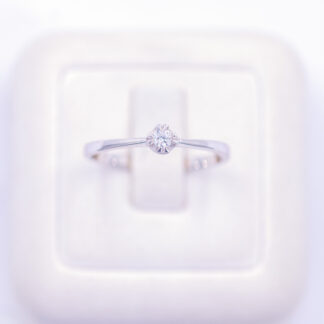 แหวนเงินก้านอิตาลี  เตย เงินแท้92.5% เพชร CZ LSD720