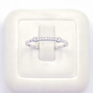 แหวนเงินแถวหัวใจ เงินแท้92.5% เพชร CZ LKM643