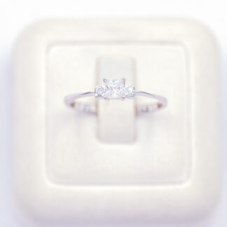 แหวนเงินบาเกตเงิน เงินแท้92.5% เพชร CZ LKM741