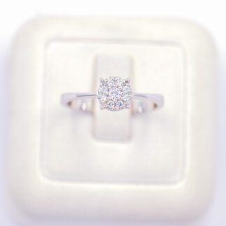 แหวนเงินกระจุก เงินแท้92.5% เพชร CZ LKM555