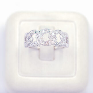 แหวนเงินเลท เงินแท้92.5% เพชร CZ LKM699