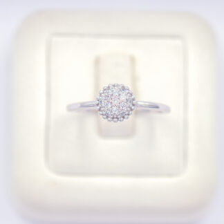 แหวนเงินกระจุก เงินแท้92.5% เพชร CZ LKM905