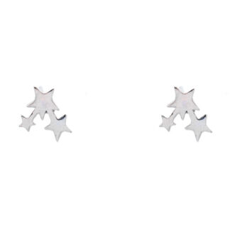 ต่างหูหมู่ดาว เงินแท้92.5% เพชร CZ CZER257