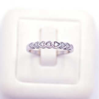 แหวนแถวหัวใจ เงินแท้92.5% เพชร CZ LKM790