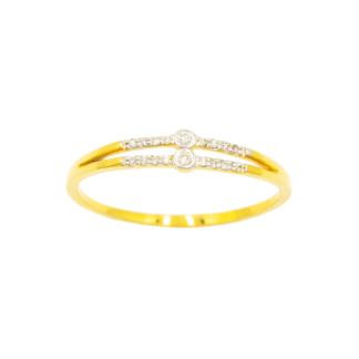 แหวนเพชรแถวคู่