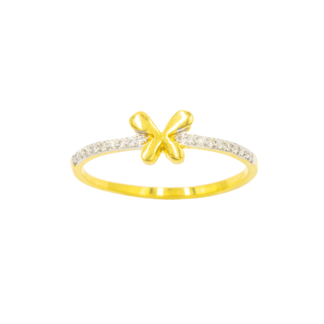 แหวนผีเสื้อ บ่าข้างเพชร