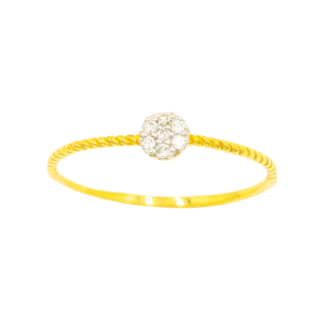 แหวนเพชรกระจุก ก้านเชือก